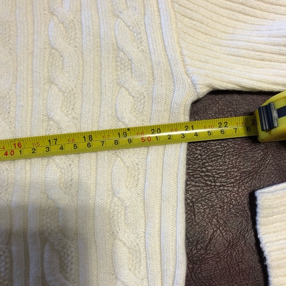 Talbots Cable Knit Turtleneck Sweater- size L - NWT - Picture 8 of 15